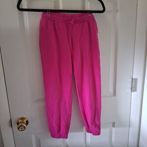 Athletic Works Bright Pink Youth Fleece Joggers